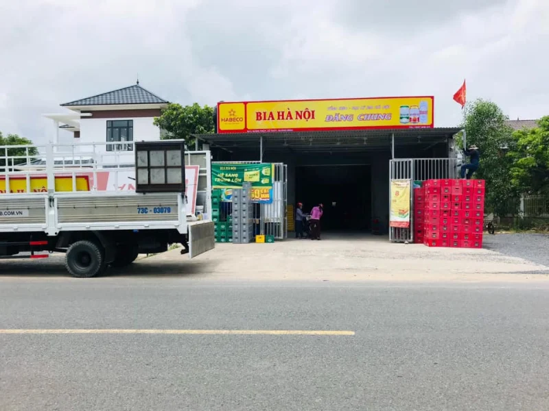 Thi công biển hiệu bia Hà Nội 2023