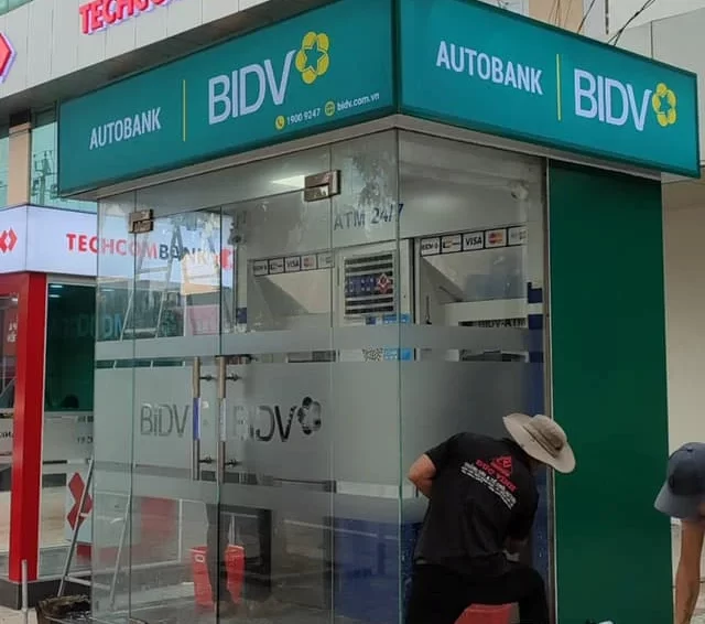 Thi công hệ thống tủ ATM ngân hàng BIDV Quảng Bình