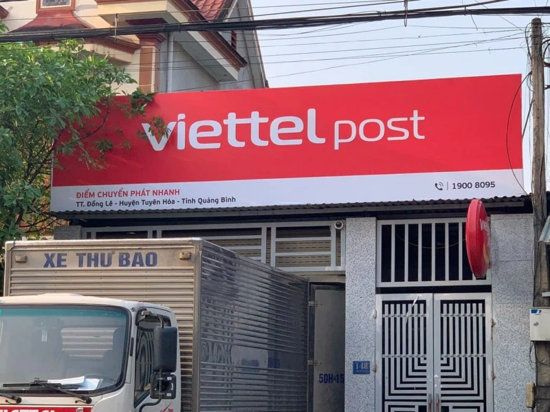 Thi công hình ảnh VIETTEL Post Quảng Bình